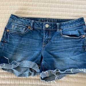 Aeropostale dark denim midi shorts